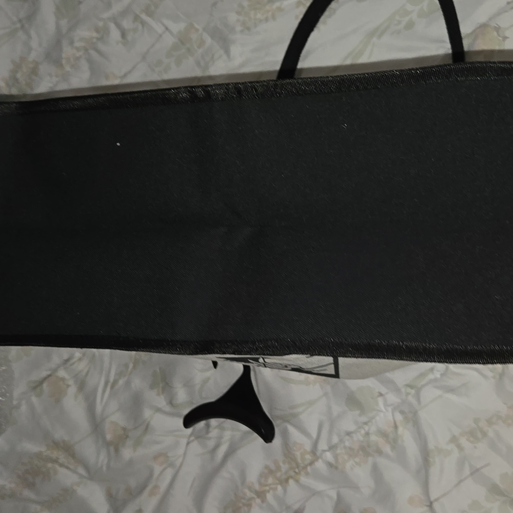 Initial (N or R available) Black and White Canvas Tote Bag with Monogram - Picture 3 of 8